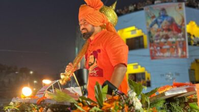 Raja Singh at Rama Navami Rally in Hyderabad